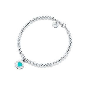 Tiffany Round Charm Heart Bracelet - S
